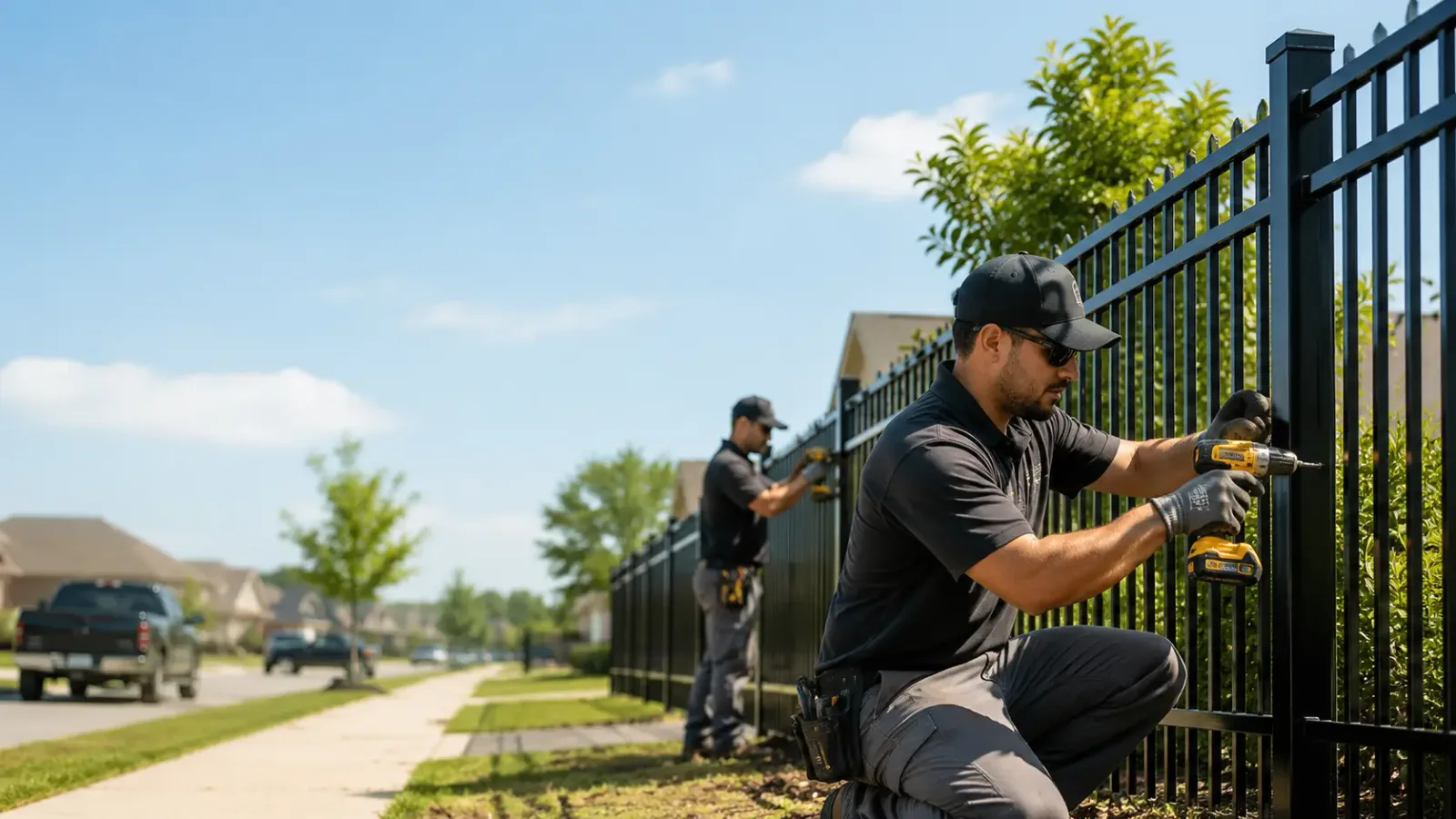 Metal Fence Installation in Marble Falls, AR